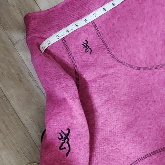 NWT Browning Hyacinth Zip-Up Fleece Sweater ☆Women's Size Large Pink Outdoor Top - Picture 10 of 10